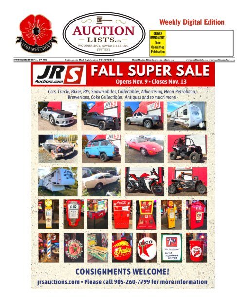 Woodbridge Advertiser/AuctionLists.ca - 2022-11-08
