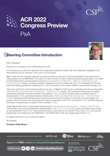CSF ACR 2022 - Congress Preview (PsA)