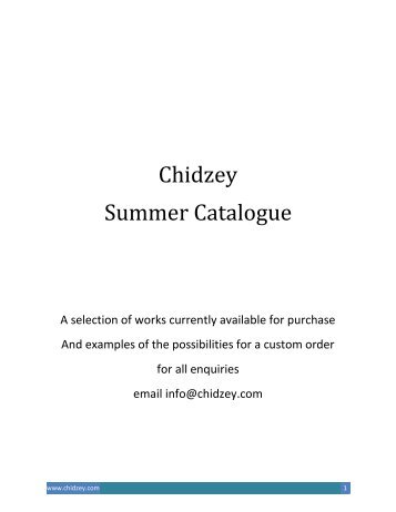 Chidzey 2022-23 Summer Catalogue