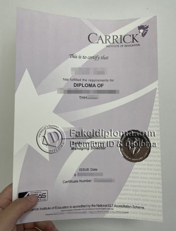 Where to order Carrick Institute of Education certificate diploma?