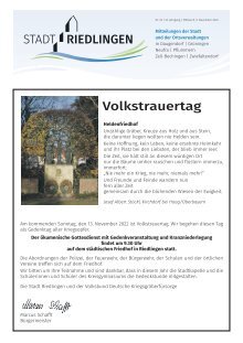 Amtliches Mitteilungsblatt Riedlingen 09.11.2022