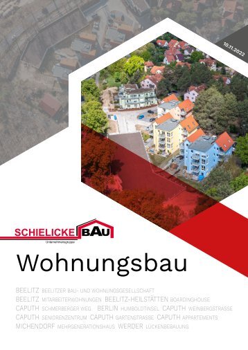 Heft Wohnungsbau - Schielicke Bau - 10.11.2022