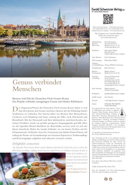 »feine adressen – finest« – Bremen Edition III/2022