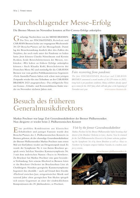 »feine adressen – finest« – Bremen Edition III/2022