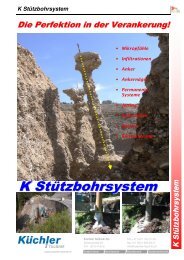 K Stützbohrsystem - Küchler Technik