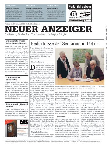 Neuer Anzeiger 11. November 2022
