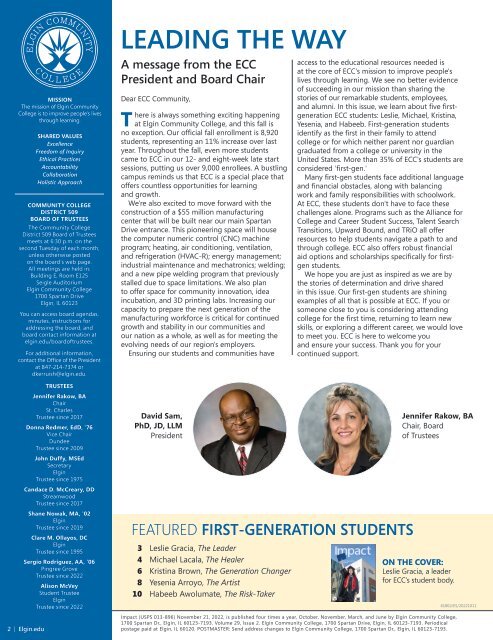 Impact Magazine - Fall 2022 | Elgin Community College