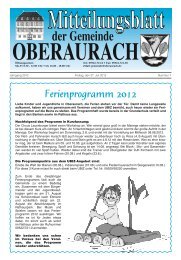 Familienanzeigen! - Oberaurach