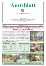 Stadtausscheid der Freiwilligen Feuerwehren der Stadt Blankenhain