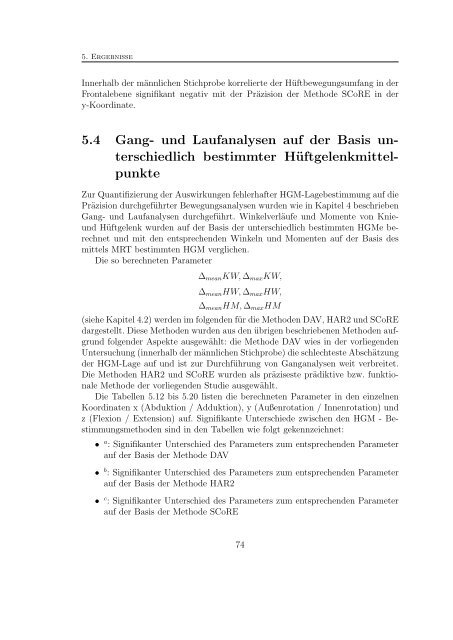 Validierung prädiktiver und funktionaler Methoden zur Lokalisierung ...