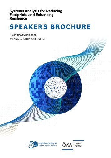 Speakers Brochure | IIASA/OeAW Conference 