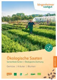 Bingenheimer Saatgut AG - Katalog Ökologische Saaten 2023/2024