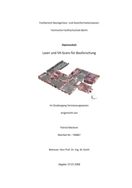 Diplomarbeit Patrick Machoni 3 - Beuth Hochschule für Technik Berlin