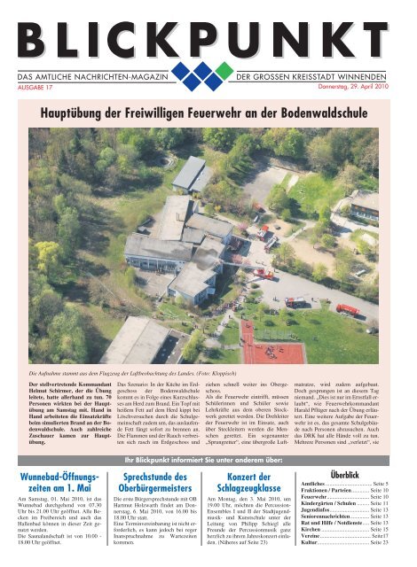 Blickpunkt Winnenden 17 2010 Stadt Winnenden