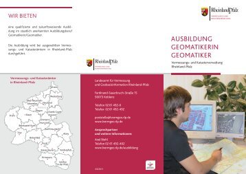 Flyer Ausbildung Geomatikerin/Geomatiker - Landesamt für ...