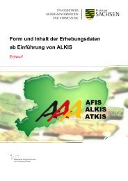 Form und Inhalt der Erhebungsdaten ab Einführung von ALKIS