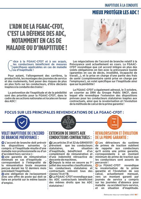 FGAAC-CFDT Le bulletin de Traction novembre 2022