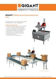 T-10 - Gigant Verpackungstechnik GmbH