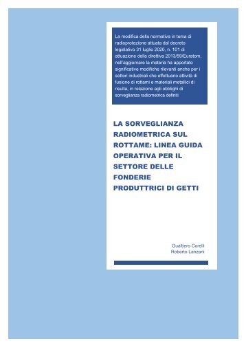 Linea Guida_Sorveglianza radiometrica rottame