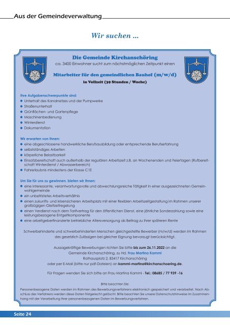 Gemeindemitteilung Kirchanschöring 2022-5