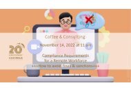 Coffee & Consulting_Compliance Requirements for a Remote Workforce