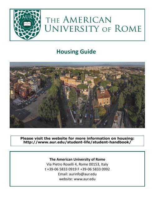 AUR Student Housing Guide