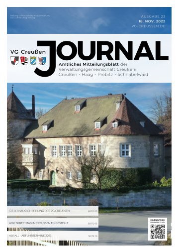 Creußen Journal - Ausgabe 18.11.2022