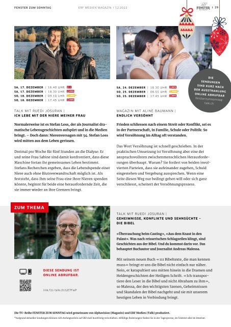 ERF Medien Magazin Dezember 2022