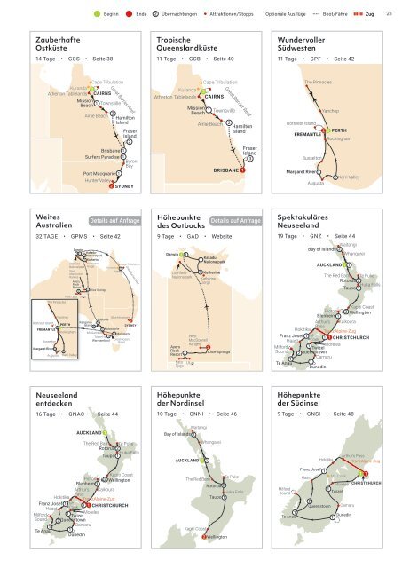 AAT Kings Gruppenreisen & Kurztouren in Australien und Neuseeland 2023/24