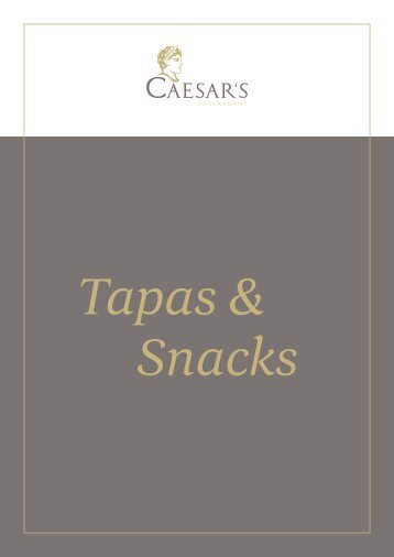 Tapas & Snacks - Restaurant Caesars Brissago 