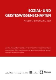Neuerscheinungsübersicht Sozial- und Geisteswissenschaften 2/2024