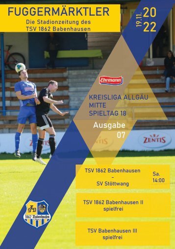 20221119 Fuggermärktler TSV 1862 Babenhausen – SV Stöttwang