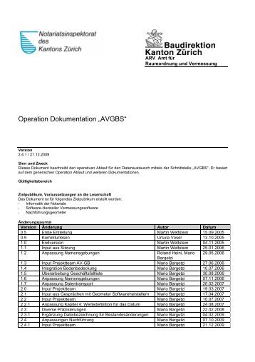 1. Ablauf der Datenlieferung - Kanton Zürich