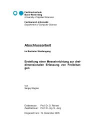 Abschlussarbeit - Fachbereich Informatik