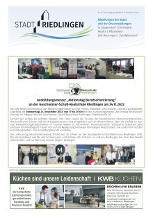 Amtliches Mitteilungsblatt Riedlingen 16.11.2022