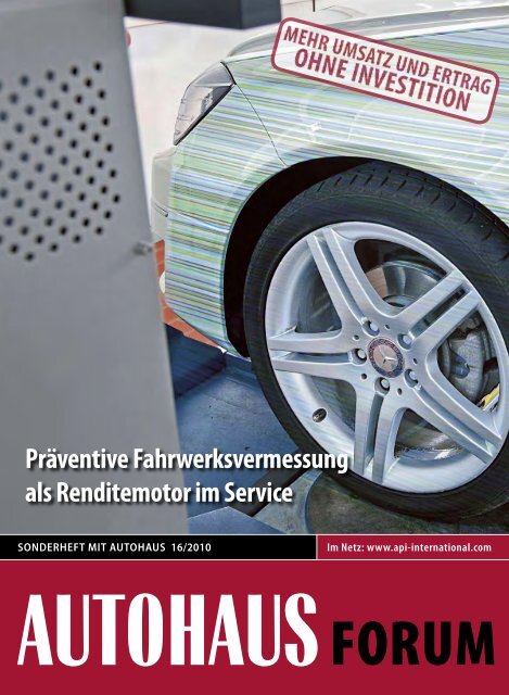 Präventive Fahrwerksvermessung als ... - API International