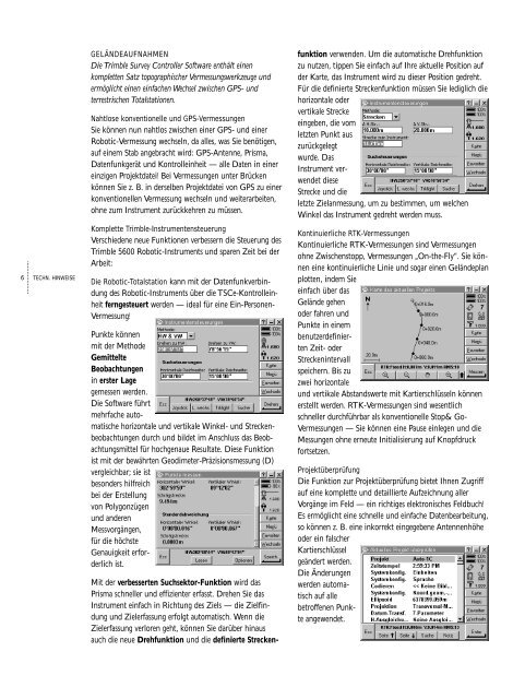 Technische Hinweise - Sinning Vermessungsbedarf GmbH