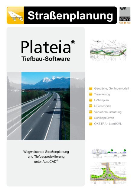 Plateia - Software für Straßenplanung - Widemann Systeme GmbH