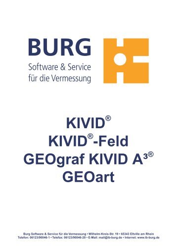 KIVID - BURG, Software & Service für die Vermessung