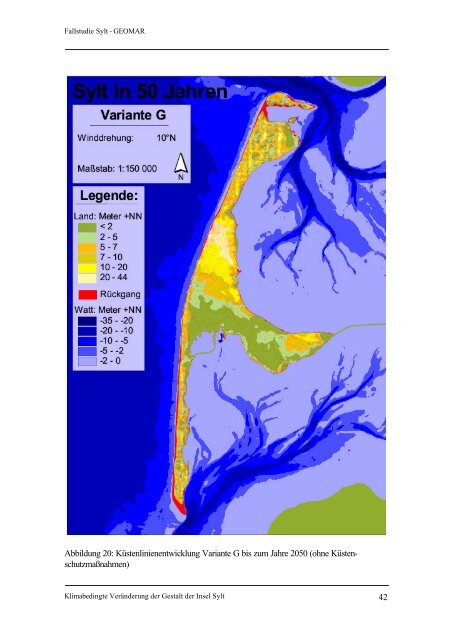 Klimaänderung und Küste – Fallstudie Sylt