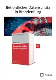 Behördlicher Datenschutz in Brandenburg