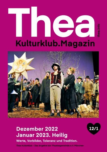 Thea Magazin Dezember 2022/ Januar 2023