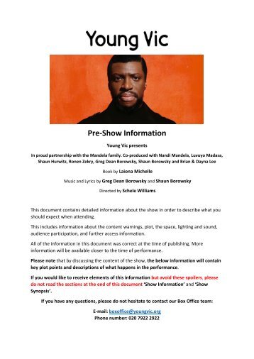 Mandela Pre-Show Info Doc 