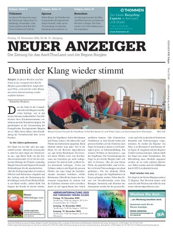 Neuer Anzeiger 18. November 2022