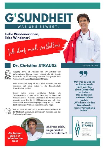 Dr. Christine STRAUSS - Ärztin für Allgemeinmedizin