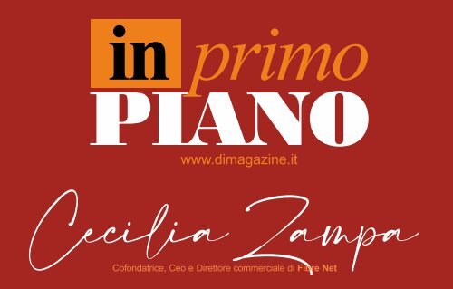 DONNA IMPRESA IN PRIMO PIANO: CECILIA ZAMPA - FIBRE NET