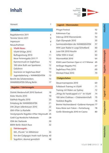 Seglerhaus-Brief 2010/2 - VSaW