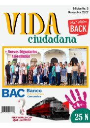 Edición No. 5 Revista Vida Ciudadana - Noviembre 2022