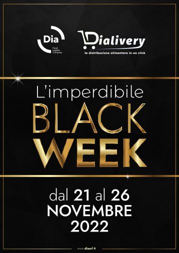 Ritorna l'imperdibile Black Week 2022 - dal 21 al 26 Novembre