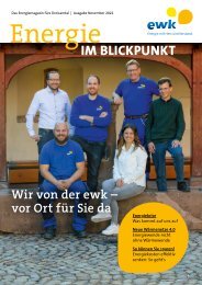 Energie im Blickpunkt Magazin 2022 ewk